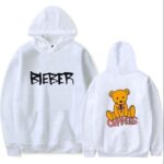 Drew house JB changes white hoodie